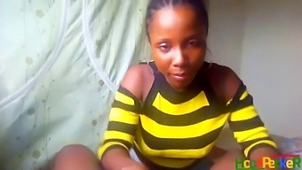 African-American Teenage Girl Performs Oral Sex And Receives Semen In Her Mouth