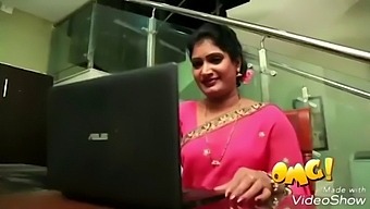 Indian Aunty'S Softcore Homemade Video With Kissing And Sensual Fingering