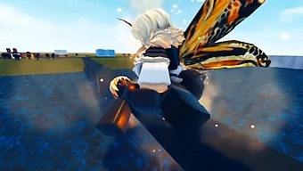 Giant Monster Erotica Battle Between Godzilla And Mothra In A Roblox Game