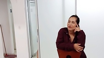 Latina Mature Woman Discovers Her Stepmother Indulging In Self-Pleasure During A Phone Call With Her Partner And Confronts Her About It