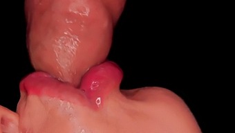 Intense Oral Pleasure: A Close-Up Of A Skilled Blowjob Artist Milking Multiple Times