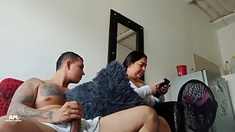 Watching My Stepsister'S Butt While Pleasuring Myself, She Catches Me And Wants To Ride My Hard Cock