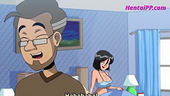 Stepson Gets Help From His Busty Mommy To Reach Orgasm In This Cartoon Porn.